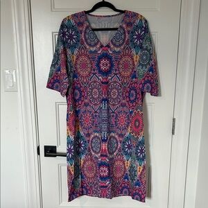 Colorful Geometric Patterned Top